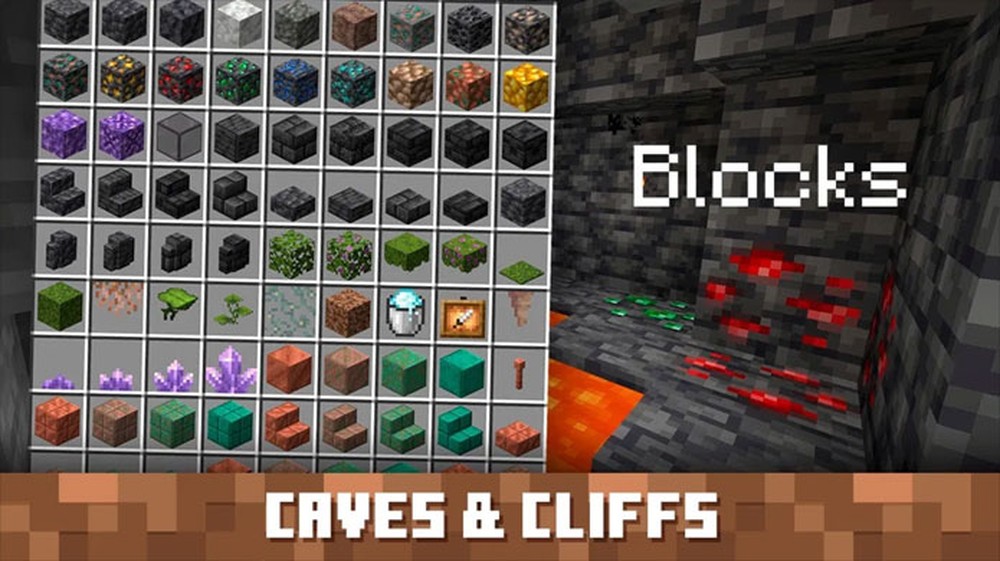 Minecraft Caves & Cliffs update